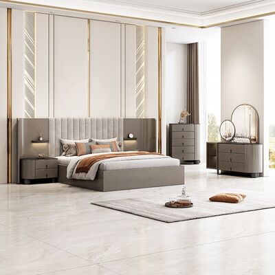Juego De Muebles Para Dormitorio Σύνολο σύγχρονων επίπλων υπνοδωματίου Luxury Hotel Master Room King Size Bed Home Έπιπλα Σύνολα υπνοδωματίων