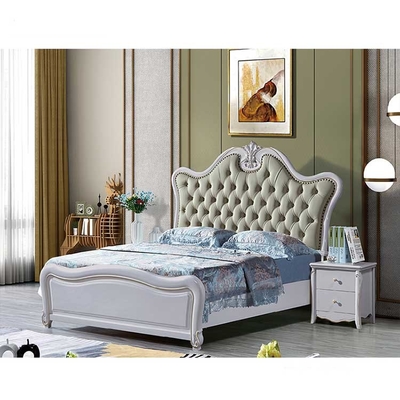 Η μινιμαλιστική κρεβατοκάμαρα χρώματος ODM έθεσε σε 1800*2000mm το στερεό ξύλινο κρεβάτι