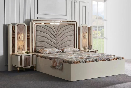 Ashley λίγο MDF PU επίπλων συνόλων κρεβατοκάμαρων ντεκόρ ξύλινο υλικό σύγχρονο σχέδιο