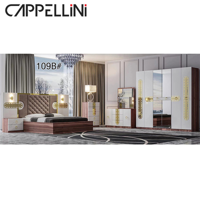 χονδρικά mdf headboards βασιλιάδων συνόλων κρεβατοκάμαρων φυσικού μεγέθους κρεβατοκάμαρων ξύλινα