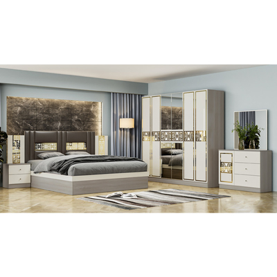Σύγχρονο απλό ξύλινο πλαίσιο King Size κρεβάτι Master Room πλήρες διπλό σπίτι πολυτελή σύγχρονο σύνολο επίπλων υπνοδωματίου