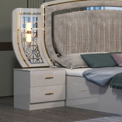 Φθηνό Χονδρικό Εμπόριο Ολοκληρωμένο Σετ 5 Τεμαχίων Μοντέρνα Έπιπλα Υπνοδωματίου για το Σπίτι Διαμέρισμα Ολοκληρωμένο Ξύλινο Πλαίσιο Διπλό Πολυτελές Κρεβάτι King Size