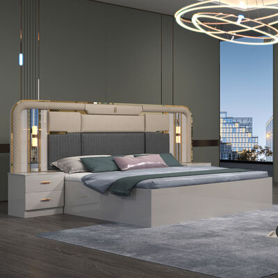 Δωμάτιο Συμπλήρωμα Έπιπλα Δωμάτιο Νέο έπιπλα Χρώμα Νεαρό ξύλο Προσαρμοσμένο λευκό έπιπλα για το σπίτι Σύγχρονα σετ