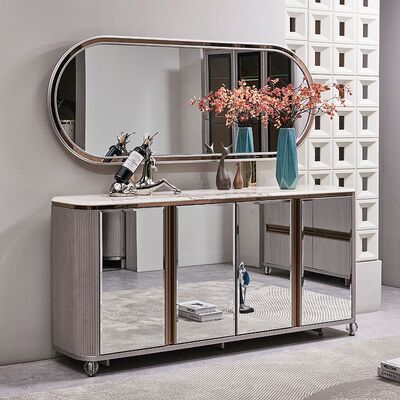 Ολοκληρωμένα Πολυτελή Ξύλινα Σετ Τραπεζαρίας 6 Θέσεων Έπιπλα Σπιτιού Πολυτελή Μεγάλα Ξύλινα Σύγχρονα Σετ Τραπεζαρίας με Μαρμάρινο Τραπέζι και 4 Καρέκλες