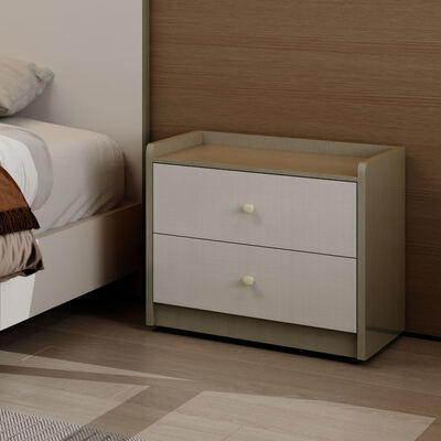 Σύγχρονη πολυτελή ξύλινη Επικονία με αποθήκευση ξαπλωμένο φωτισμένο κεφαλικό και απλή συναρμολόγηση για το σπίτι διαμέρισμα ξενοδοχείου