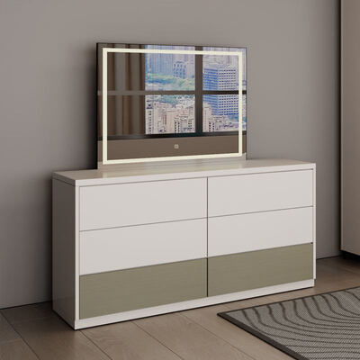 King Size Master Bedroom Set σε κλασικό ξύλο με αποθήκευση, άνετη μινιμαλιστική πολυτελή μοντέρνα έπιπλα υπνοδωματίου