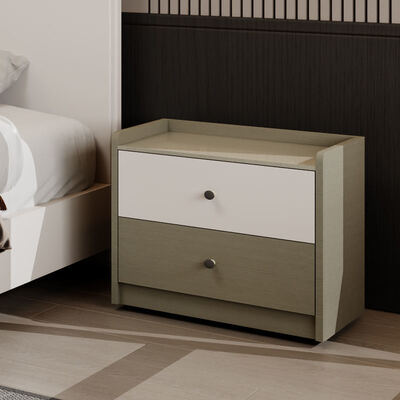 King Size Master Bedroom Set σε κλασικό ξύλο με αποθήκευση, άνετη μινιμαλιστική πολυτελή μοντέρνα έπιπλα υπνοδωματίου