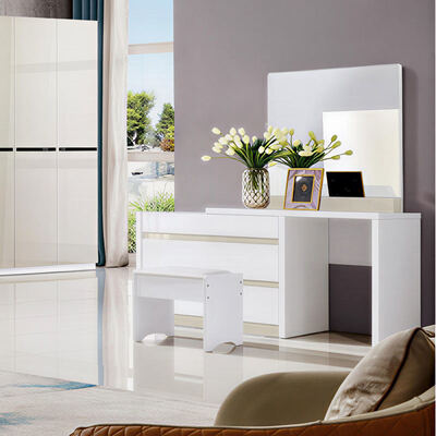 Ξύλινο έπιπλο κρεβατοκάμαρας με αποθήκευση Μινιμαλιστικό άνετο υψηλής ποιότητας Master Suite Λούξυ μοντέρνο