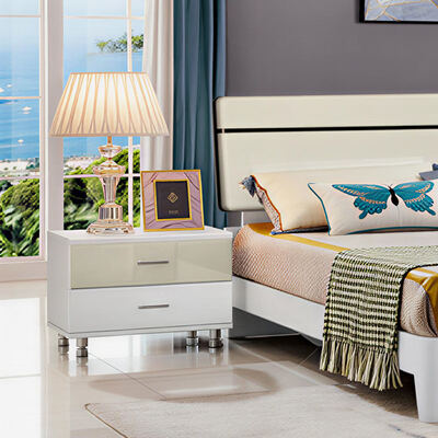 Ξύλινο έπιπλο κρεβατοκάμαρας με αποθήκευση Μινιμαλιστικό άνετο υψηλής ποιότητας Master Suite Λούξυ μοντέρνο