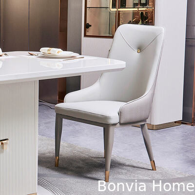 Σύγχρονη λευκή ξύλινη πολυτελή τραπεζαρία 6 θέσεων πλήρες έπιπλα για το σπίτι αποθήκευση μεγάλο ξύλινο τραπέζι και καρέκλες