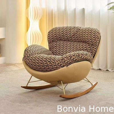 Modern Design Fabric Living Room Lounge Rocking Chair Furniture Luxury Hotel Home Leisure Single Sofa Chairs