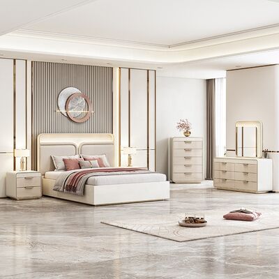 Juego De Muebles Para Dormitorio Σύγχρονο σύνολο υπνοδωματίου King Size κρεβάτι δωμάτιο ξενοδοχείου πλήρες πολυτελές σύγχρονο σύνολο επίπλων υπνοδωματίου