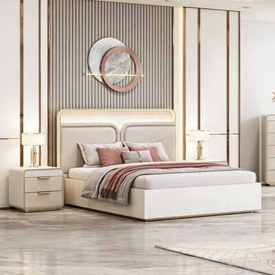 Juego De Muebles Para Dormitorio Σύγχρονο σύνολο υπνοδωματίου King Size κρεβάτι δωμάτιο ξενοδοχείου πλήρες πολυτελές σύγχρονο σύνολο επίπλων υπνοδωματίου