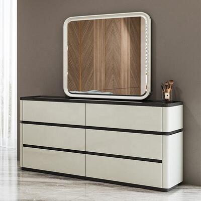 Chambre a Coucher Complete Luxury Bedroom Sets φωτισμένη κεφαλίδα κρεβατιού βασιλικό μέγεθος κρεβάτι ξύλινο πλαίσιο διπλό σύγχρονο έπιπλο κρεβατιού