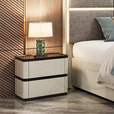 Chambre a Coucher Complete Luxury Bedroom Sets φωτισμένη κεφαλίδα κρεβατιού βασιλικό μέγεθος κρεβάτι ξύλινο πλαίσιο διπλό σύγχρονο έπιπλο κρεβατιού