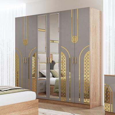 Chambre a Coucher Συμπλήρωμα τουρκικής κρεβατοκάμαρας King Size κρεβατοκάμαρα Διπλό ξύλινο πλαίσιο φθηνό πολυτελές σύγχρονο έπιπλο κρεβατοκάμαρας