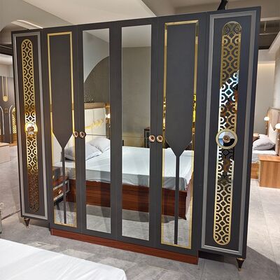 Φωσάν Wholesale Luxury Complete Bedroom Sets 5 τεμάχια King Size Bed Suite ξύλινο πλαίσιο Τουρκικό σύγχρονο έπιπλο κρεβατοκάμαρας