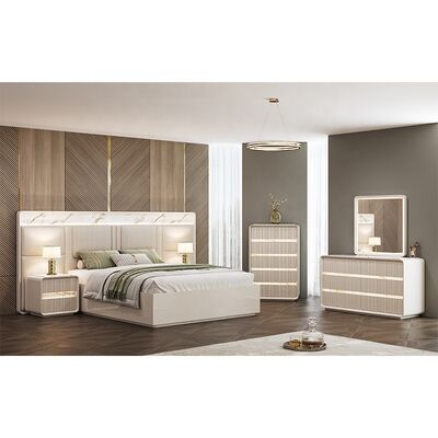 Χονδρικό Σύγχρονο έπιπλα για υπνοδωμάτια Home Master Room Hotel Apartment ξύλινο πλαίσιο King Size Σύγχρονη πολυτελή έπιπλα για υπνοδωμάτια