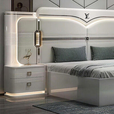 Συσσωρευτές De Chambre Couch king Size Luxury Bedroom Sets Home Double Bedroom ξύλινο τουρκικό σύγχρονο έπιπλο κρεβατοκάμαρας