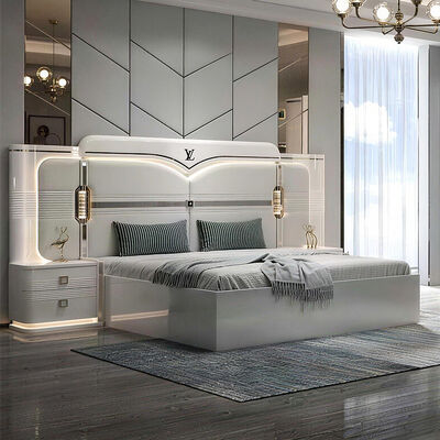 Συσσωρευτές De Chambre Couch king Size Luxury Bedroom Sets Home Double Bedroom ξύλινο τουρκικό σύγχρονο έπιπλο κρεβατοκάμαρας
