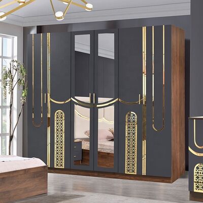 2026 Τουρκικό στυλ Luxury Bedroom Set King Size Bed Suite Master Room ξύλινο πλαίσιο φθηνό χονδρικό σύγχρονο έπιπλο κρεβατιού