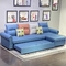 κρεβάτι καναπέδων 1.9m μπλε τμηματικό λειτουργικό με την κάλυψη υφάσματος μονίππων