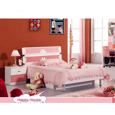 MDF PU στερεό ξύλινο κρεβάτι με τα συρτάρια 1280*2050*960mm εγχώρια έπιπλα παιδιών