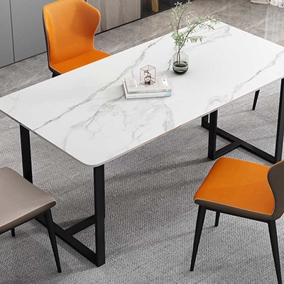 μέταλλο 6 πλακών επίπλων τραπεζαρίας 130cm 140cm 150cm έδρες καθορισμένες