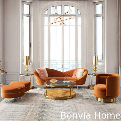 Μοντέρνος Σχεδιασμός 3θέσιος Καναπές Αναψυχής Σαλόνι Σετ Καναπέδων Γωνιακό Έπιπλο Σπιτιού Πολυτελές Βελούδινο Ύφασμα Καναπές