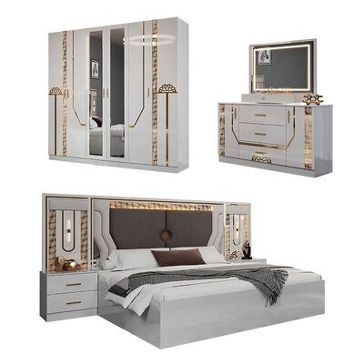 Χονδρικό τουρκικό king size κρεβατοκάμαρα πλήρες luxury bedroom sets διπλό δωμάτιο ενηλίκων ξύλινο πλαίσιο σύγχρονο έπιπλο κρεβατοκάμαρα